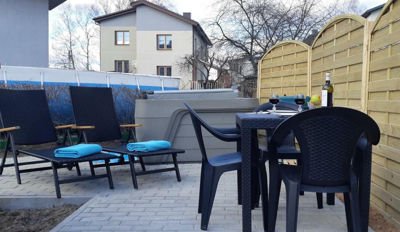 Apartments With Outdoor Spa Jacuzzi And Sauna Vilnius Kültér fotó